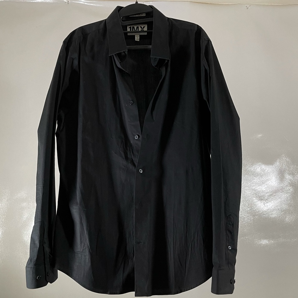 Express Button Down Shirt Black Size L